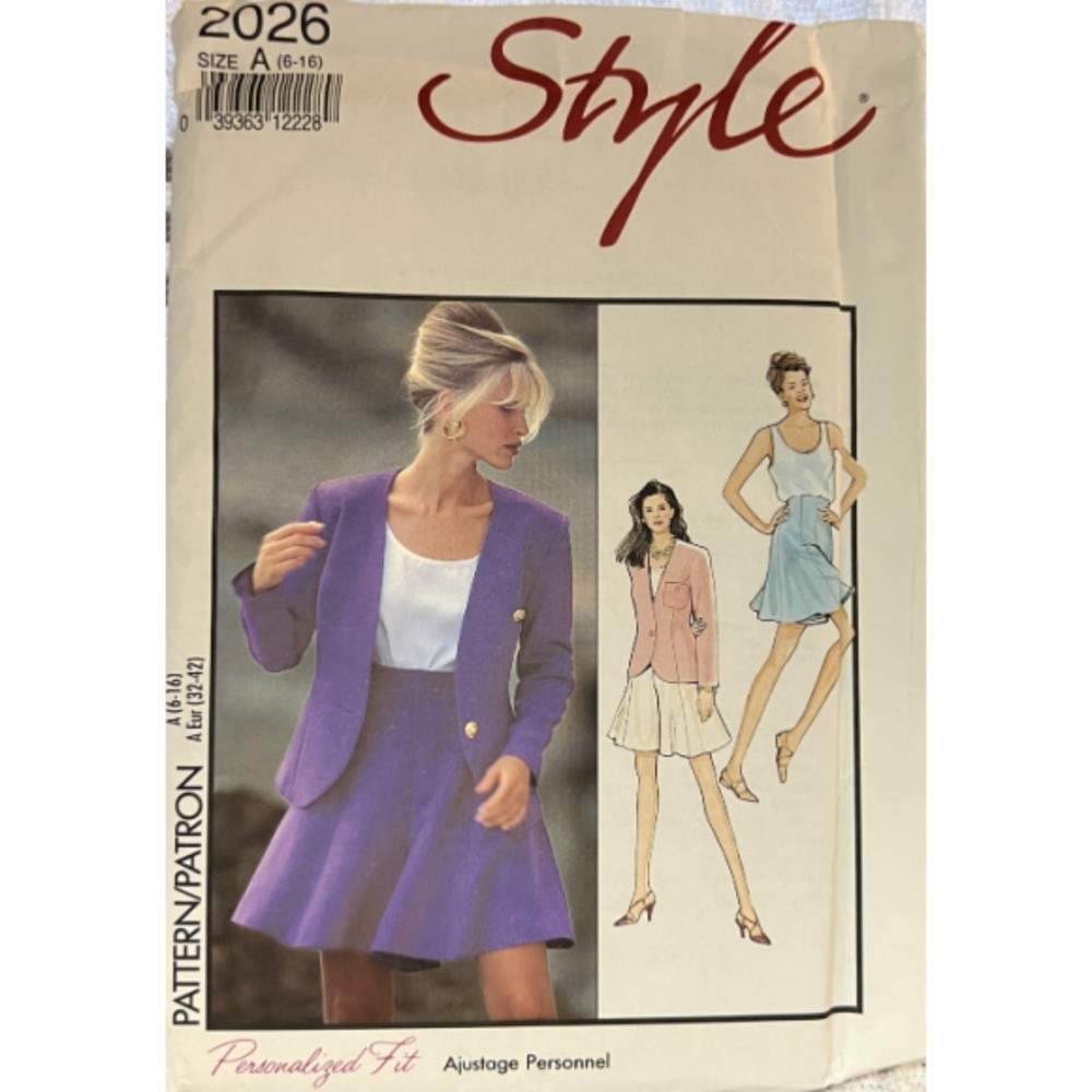 Vintage ©1991 - Style 2026, Misses' Separates - Sizes 6-16
